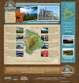 Hawaii Island Bed & Breakfast Association website